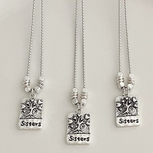 Jewelry - Sisters Charm Necklaces Gift Friendship Handmade